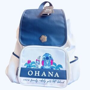 Loungefly Disney Ohana Stitch Slouch Full Size Backpack Lilo & Stitch NWT